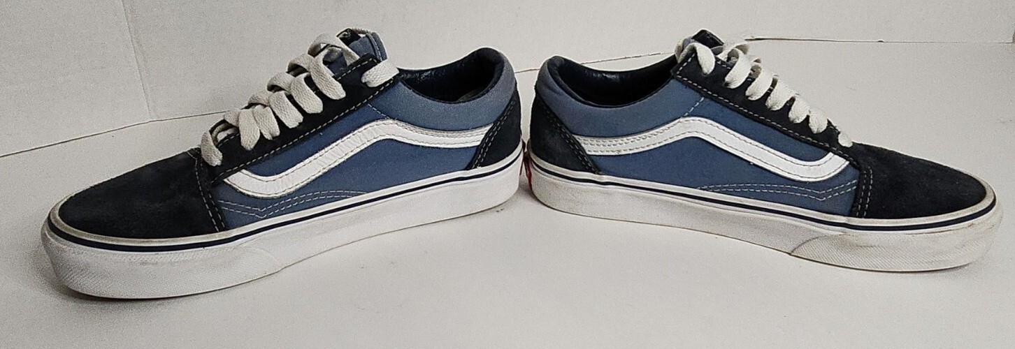 Vans Old Skool Acid Denim Skateboard Sneakers Shoes Blue Size Women 5 Men 3.5