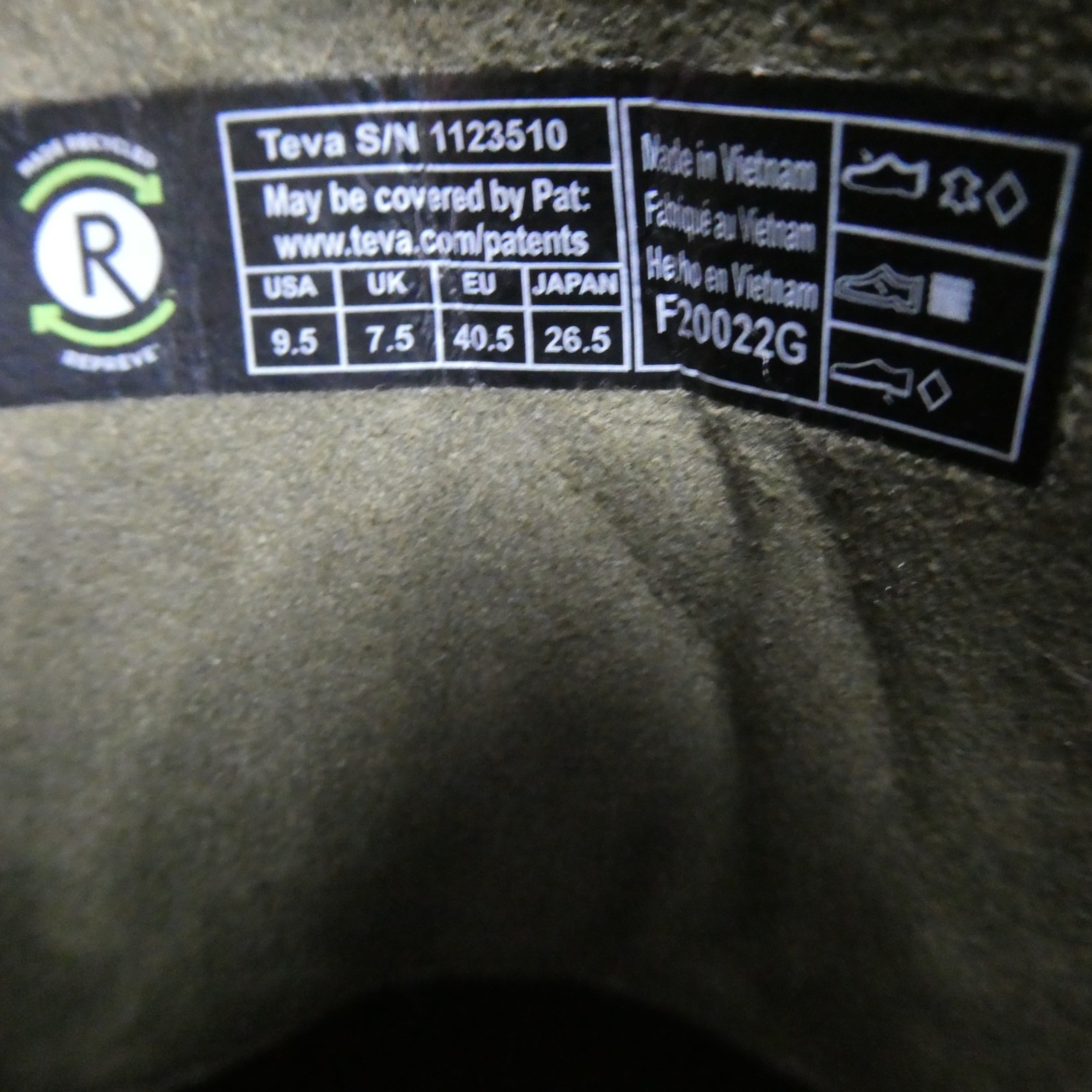 Teva Midform Water-Resistant Flat Platform Lace Leather Boot Olive Women’s 9.5