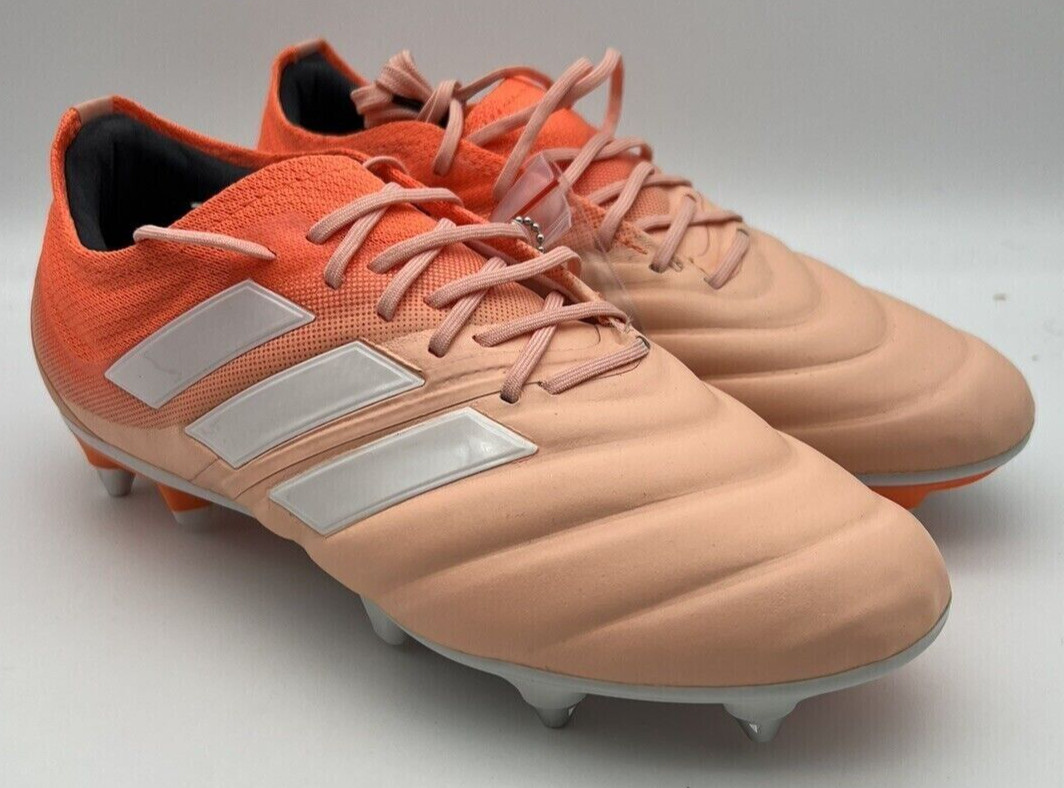 Adidas Copa 19.1 SG Soccer Cleats Orange Pink Peach G25816 Womens Sz 8