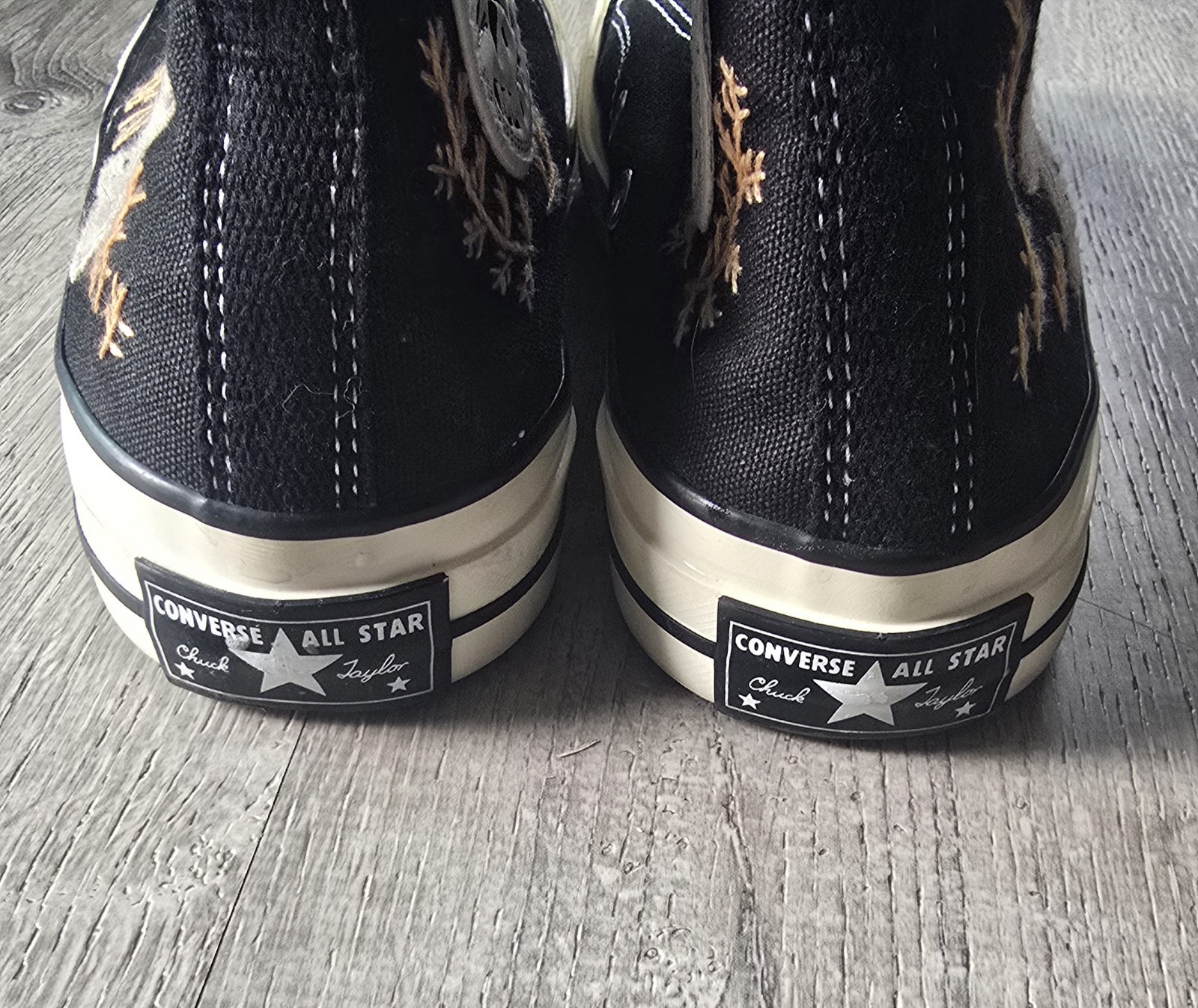 Converse Chuck Taylor High Top Snake Embroidered Sneakers Mens 5 Womens 7