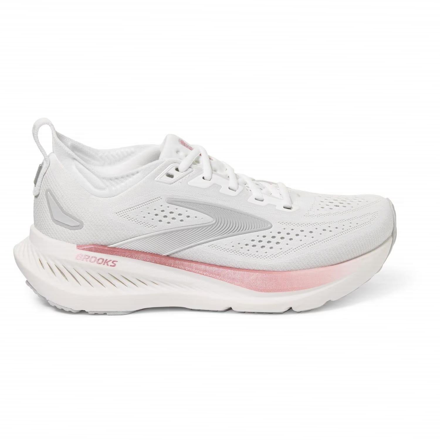 Brooks Women’s Glycerin 23 Running Shoes, White/Silver (NEW)