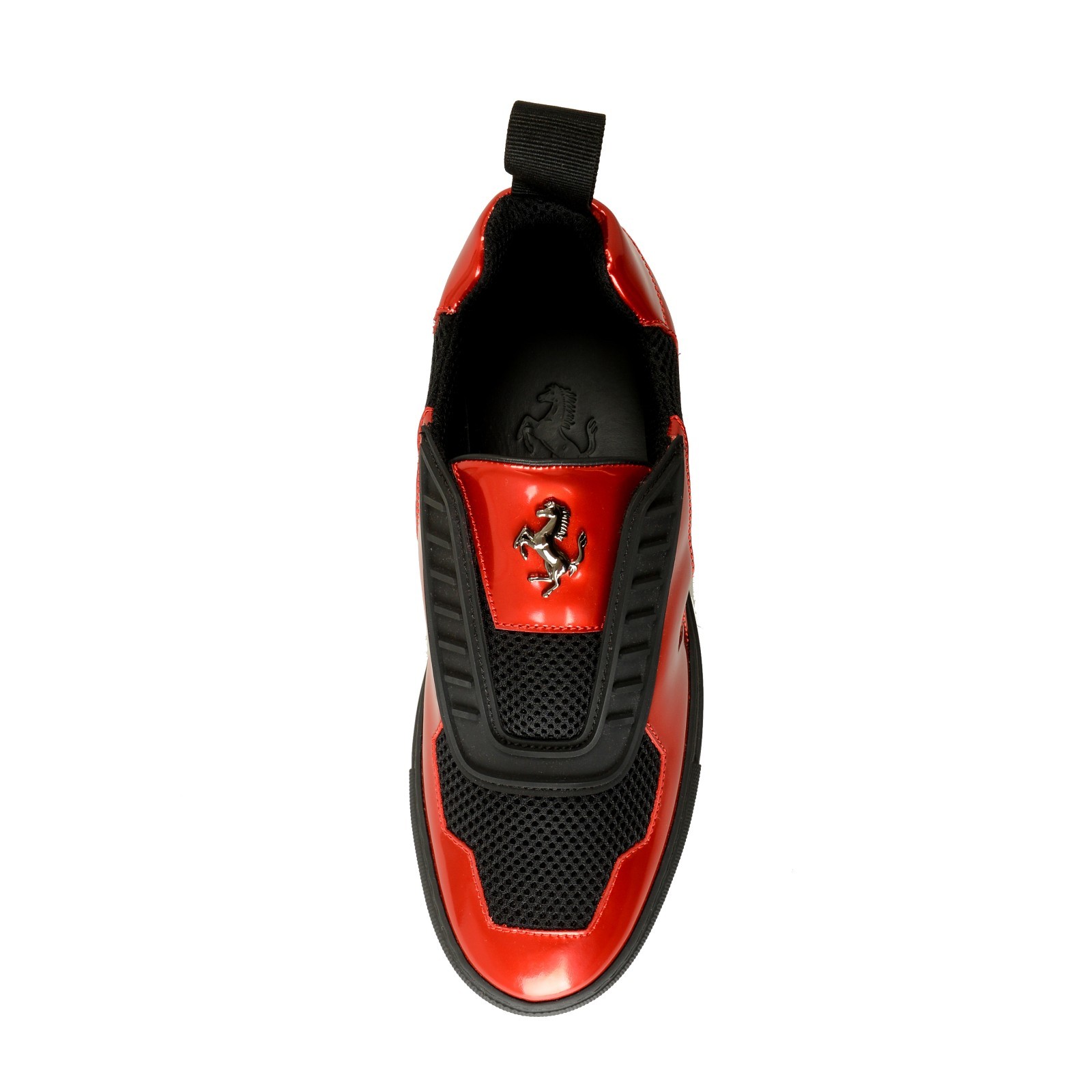 Scuderia Ferrari Women’s Red Patent Leather Sneakers Shoes US 6 IT 36