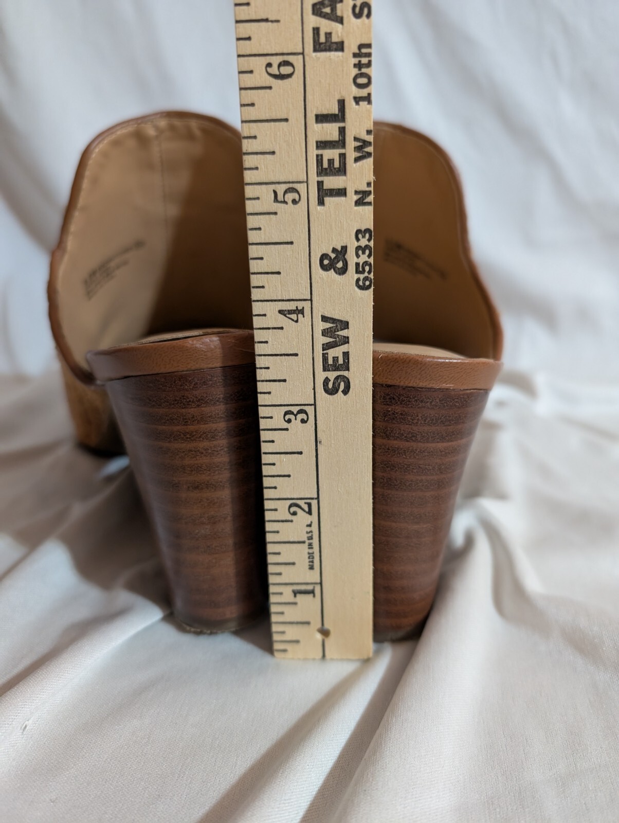 Aerosoles Birdwatcher Peep Toe Mules Women’s Size 9.5M Tan