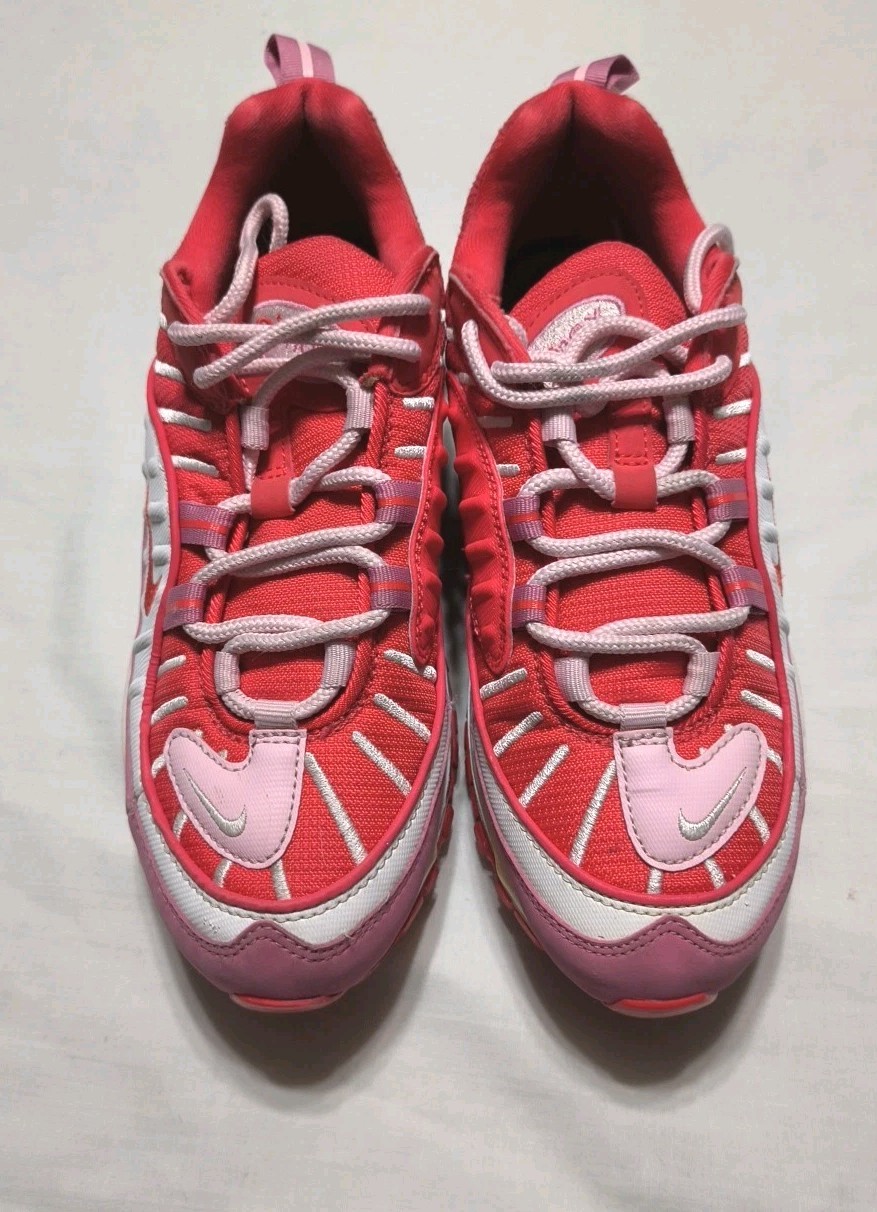 Nike Air Max 98 Valentine’s Day Pink Red White CI3709-600 Women’s Size 7 See Pic