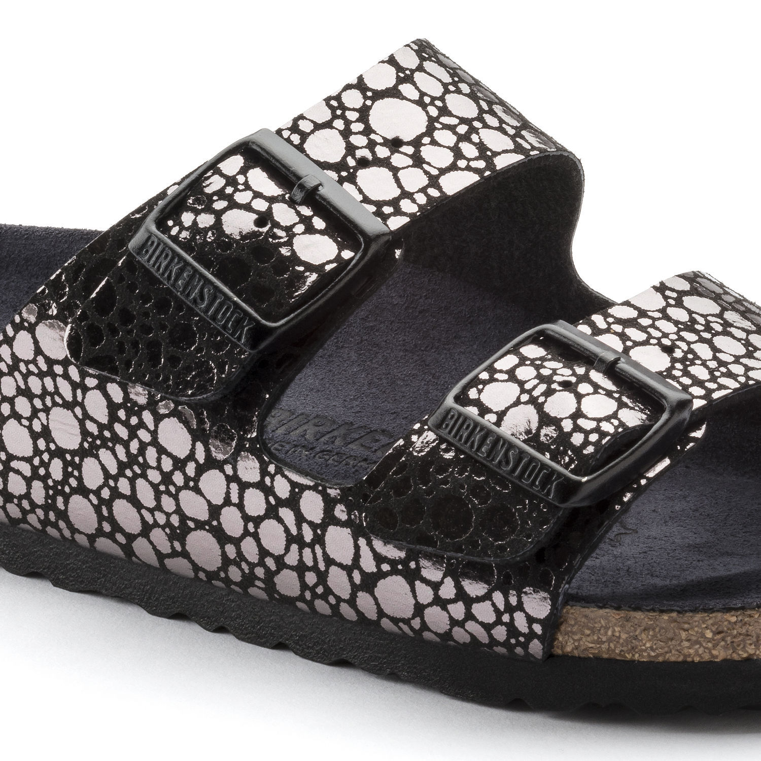 Birkenstock Birko Flor ARIZONA Metallic Stones Black BNIB 1008871 & 1008872