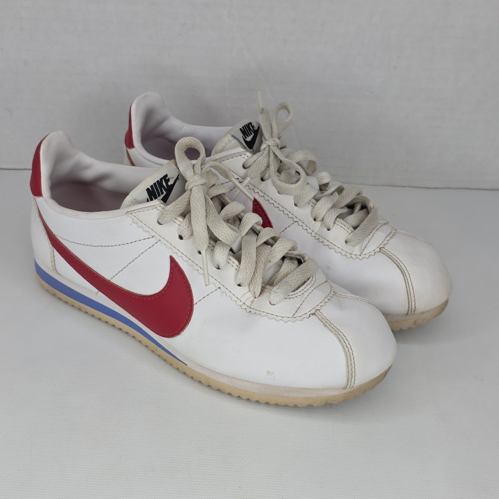 Nike Classic Forrest Gump Cortez Women’s Sneakers White/Red Leather Size 7