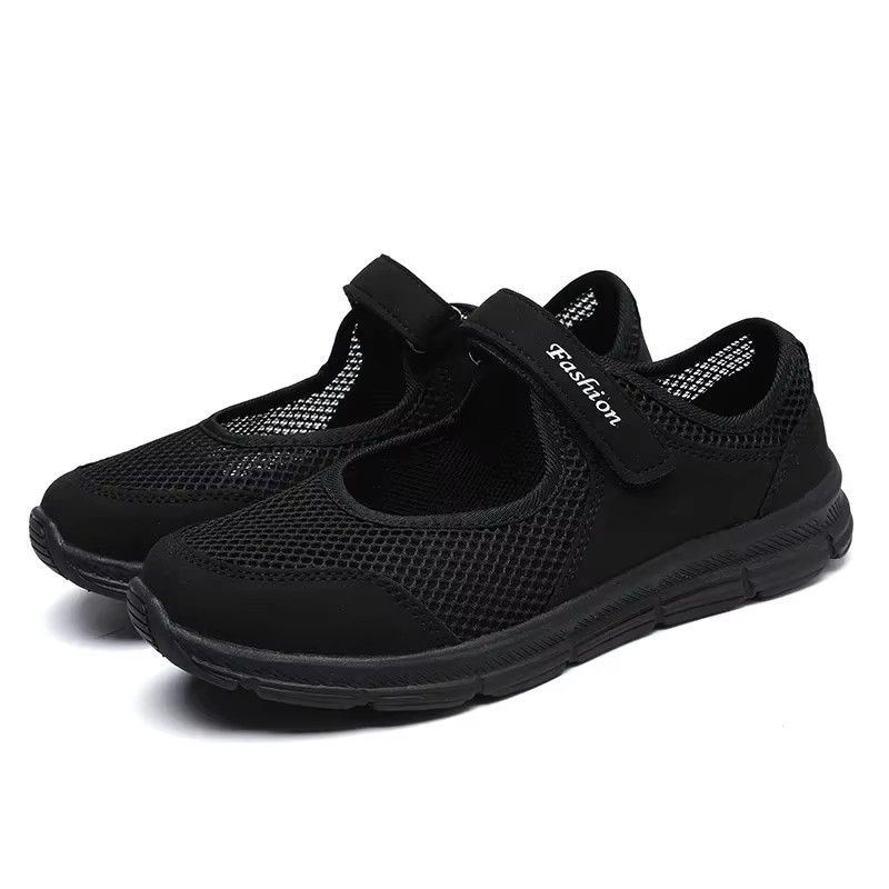 Women’s shoes breathable summer shoes mesh casual Hook and Loop shoe