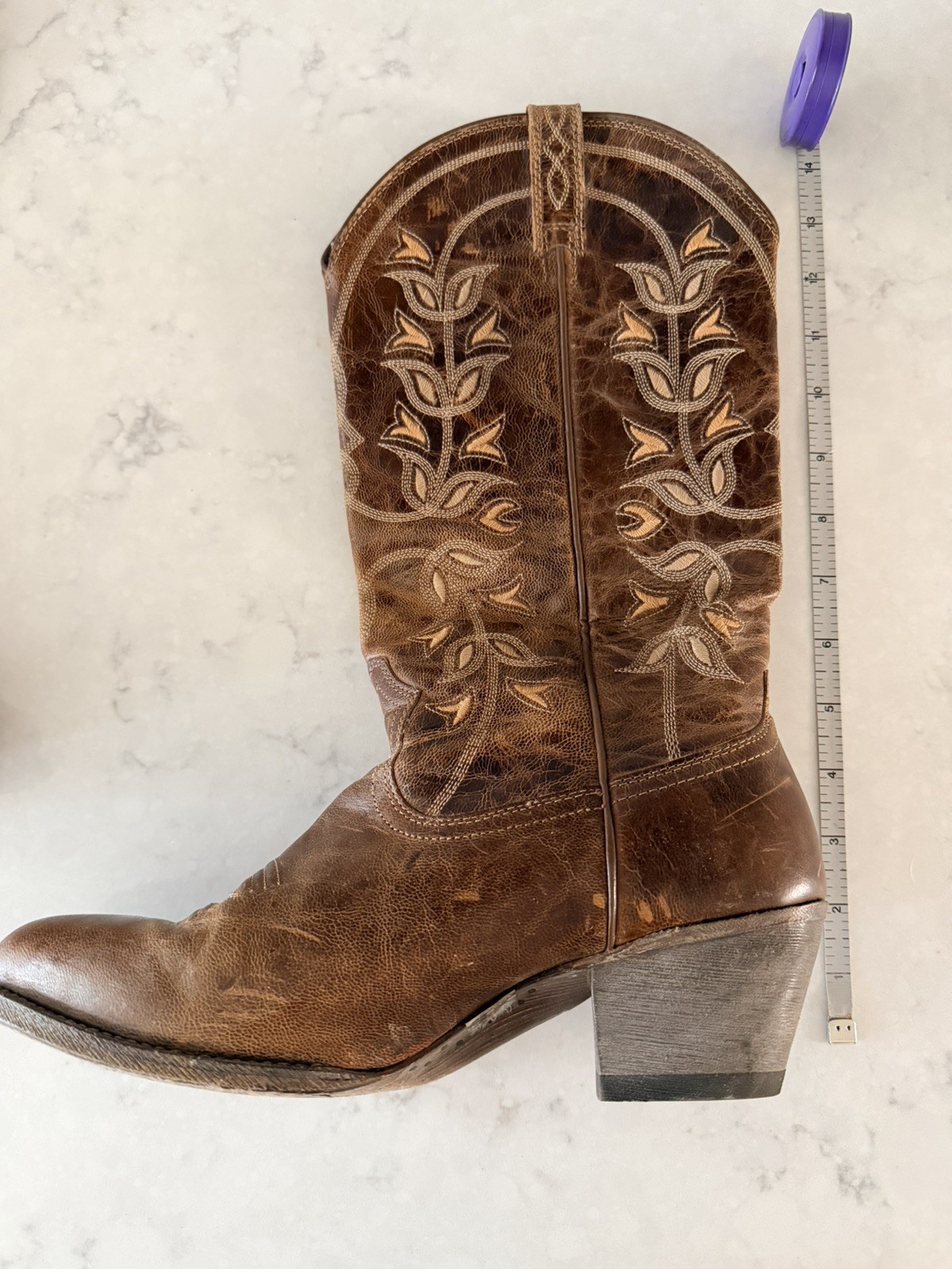 Ariat Desert Holly Western Boots Women’s 10B Brown Leather Style 10014100 ATS