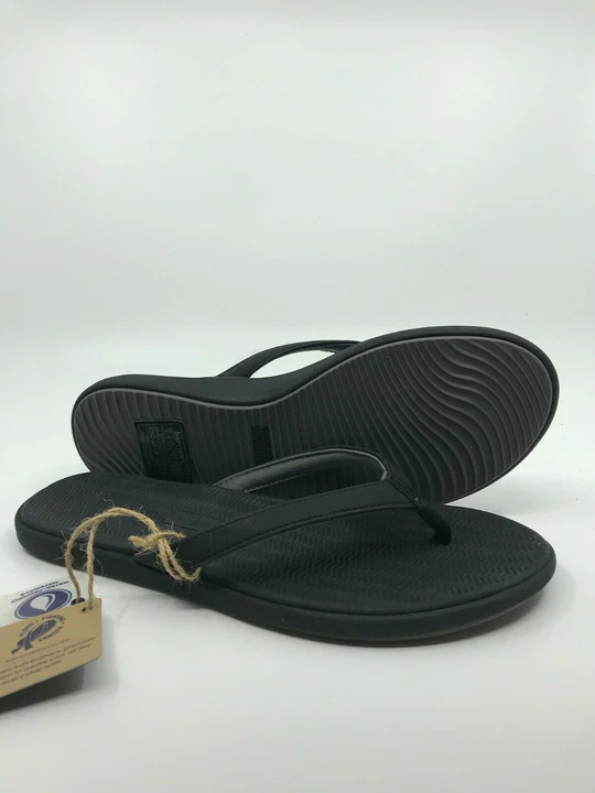 HARI MARI WOMEN’S BEACHSIDE SANDALS FLIP-FLOPS sz 9, 11, BLACK, BERRY NAVY 2008