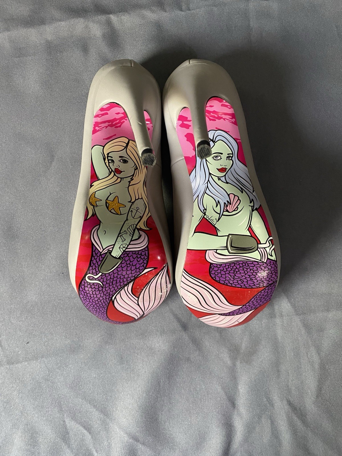 Taylor Reeve platform heels Pumps Shark And Mermaid Design Sole 8M