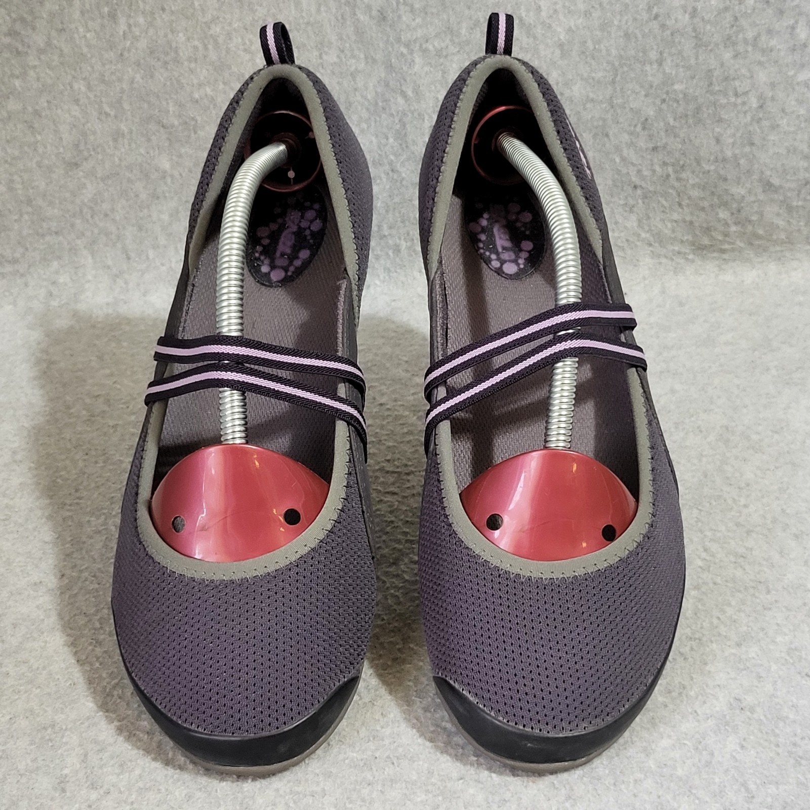 Teva Mary Jane Flats Shoes Women’s 8.5 M Grey Lavender Mesh Strappy Water Sports