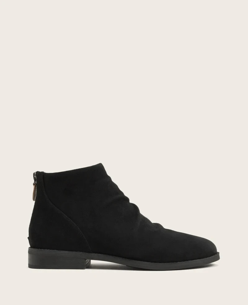 GENTLE SOULS Emma Suede Zip Bootie Black Size US 6 / UK 3.5 / EU 36 NEW