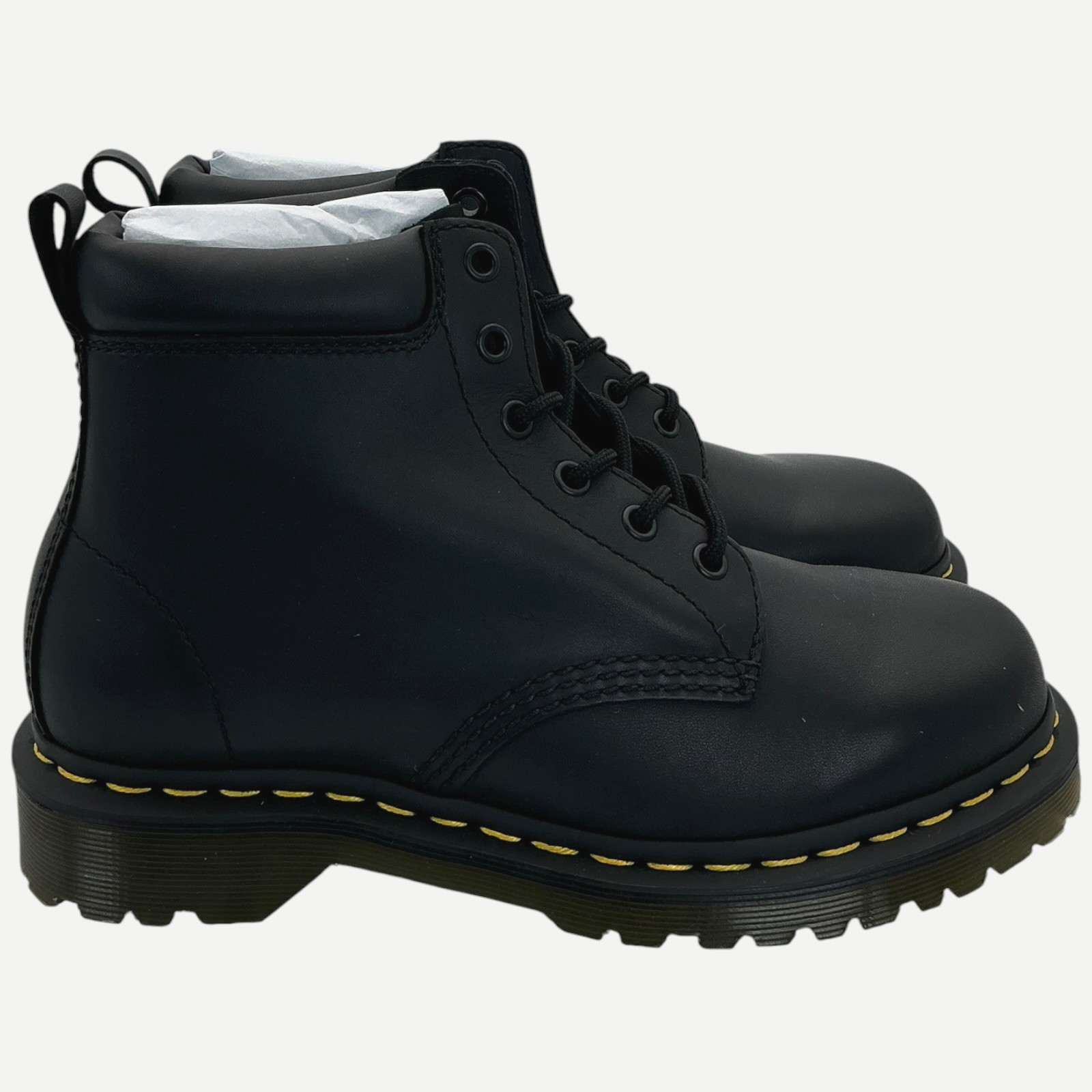Dr. Martens 939 Ben Six-Eye Core Women’s Size 8 Black Leather Boots NIB