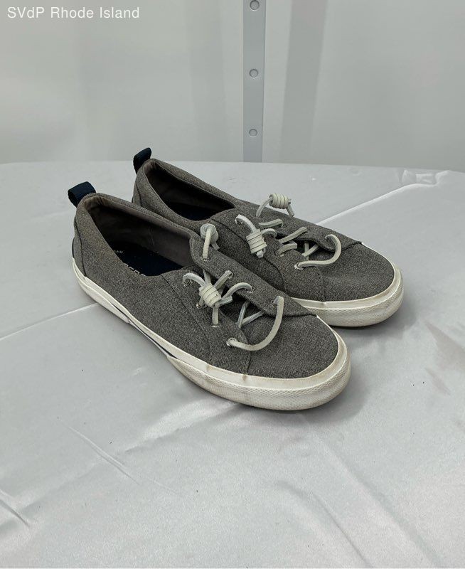 Sperry Grey Pier Wave Top Siders Casual Shoe Women 7.5W