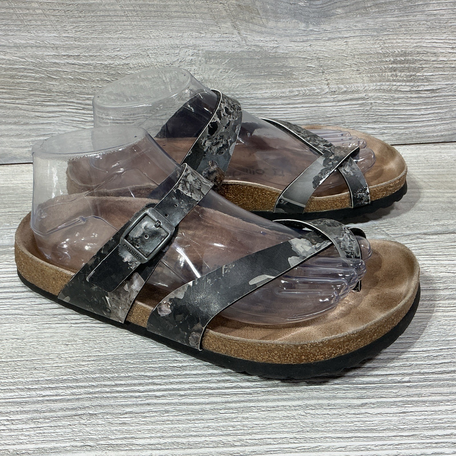 Papillio Birkenstock Women’s Tabora Camo Strappy Slides Toe-loop Sandals US 8-39