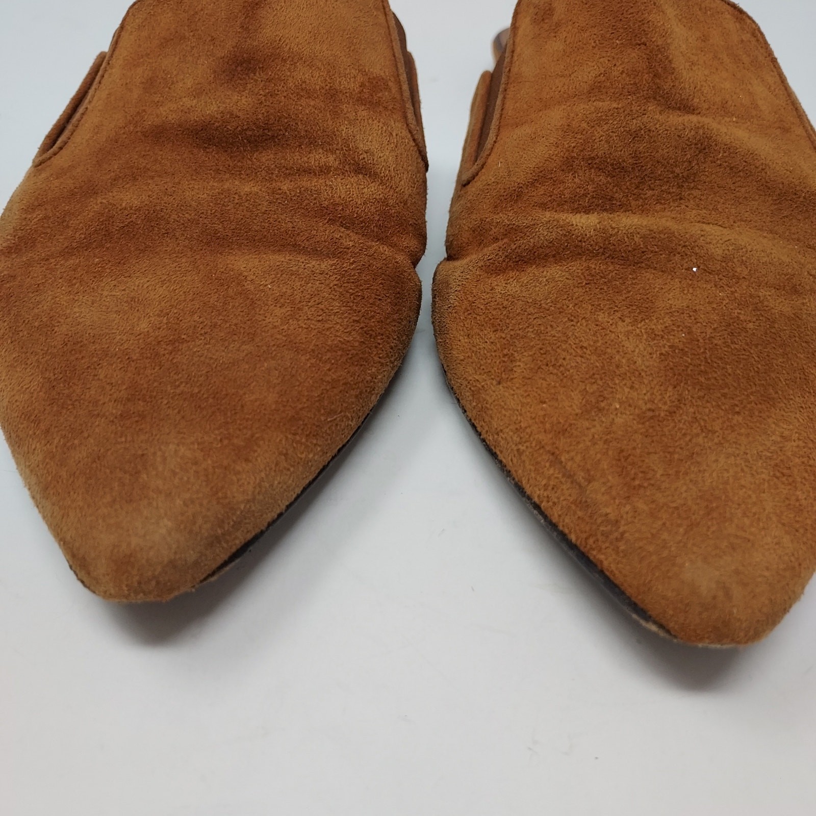 Jenni Kayne Brown Suede Mule Slides Pointy Toe Size 8 – FAIR