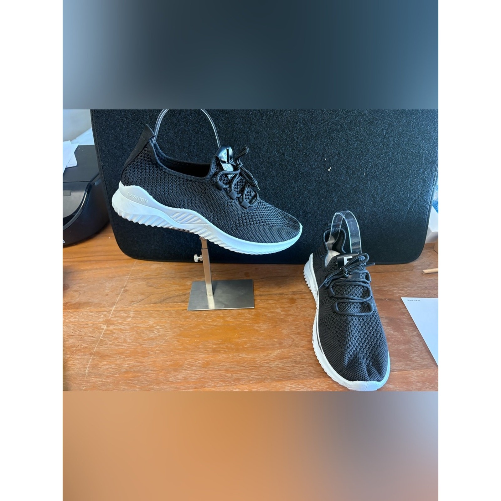🖤 Women’s Black Knit Athletic Sneakers Size 11.5–12 NWOT