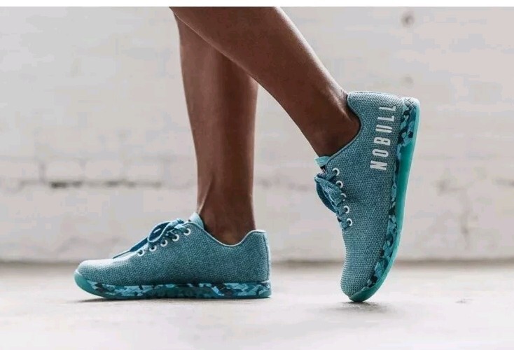 Nobull Project Water Heather Blue Womens Trainer Crossfit Sneakers size 6.5