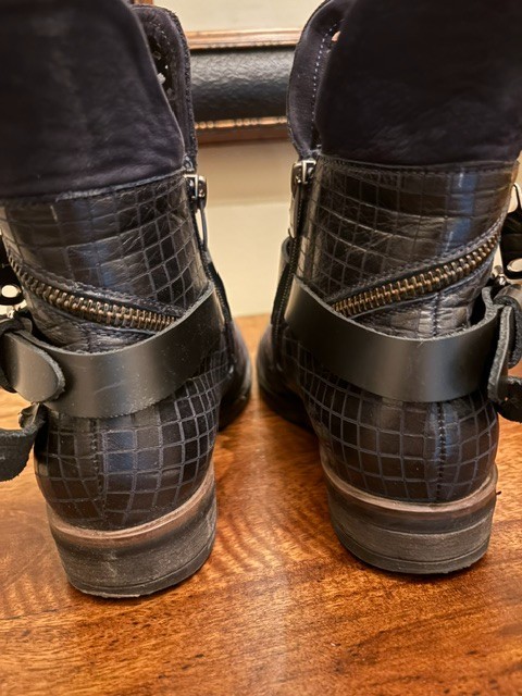 Spring Step short harness boot Blue size37 made in Turkey