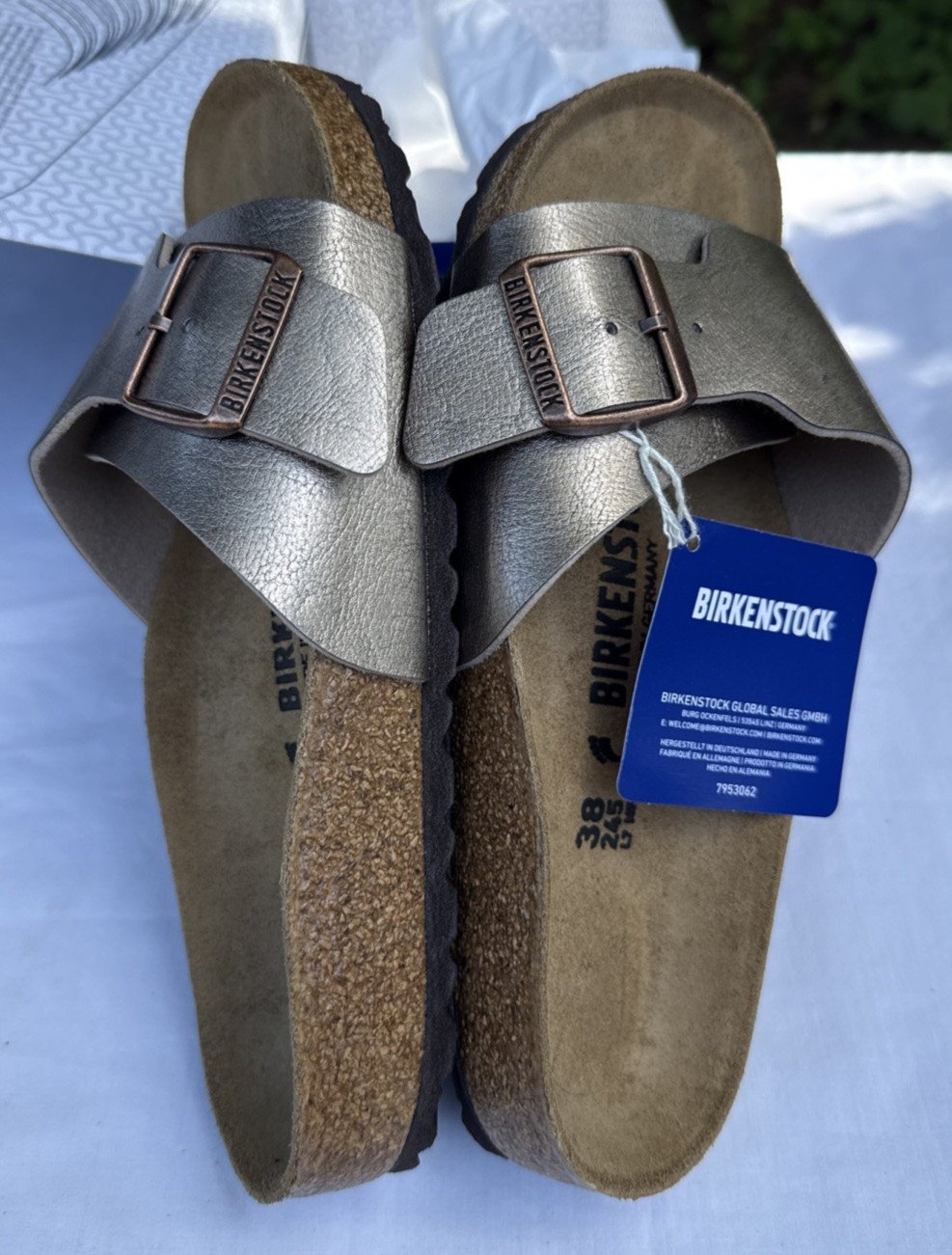 Birkenstock Catalina Taupe Sandals New Stock In Box EU 38 Womens 7 to 7 1/2