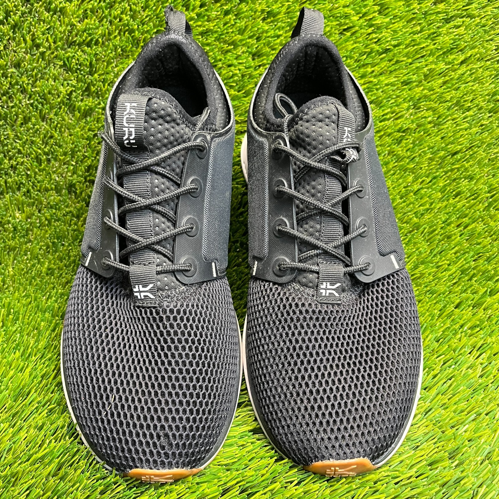 Kuru Atom Womens Size 9 Black White Gum Athletic Running Walking Shoes Sneakers