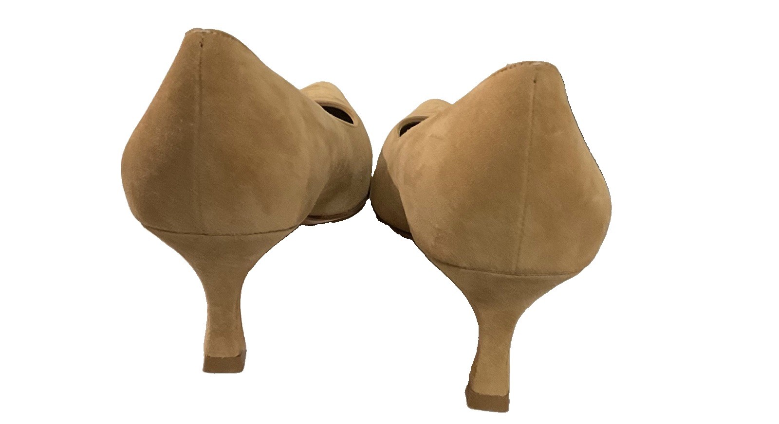 salvatore ferragamo women Camel Suede Pointed Toe Pumps Size 9