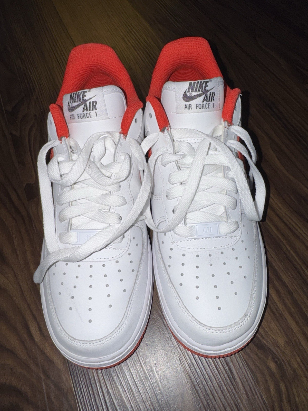 Nike By You Air Force 1 Low Custom White/Red CT7875-994 Women’s Size 6