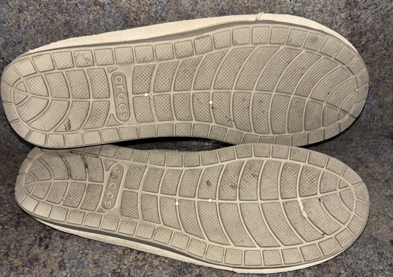 Crocs Edie Tan Chai Suede Croslite Sandal Slide Mule Woman Sz 9 Excellent Cond