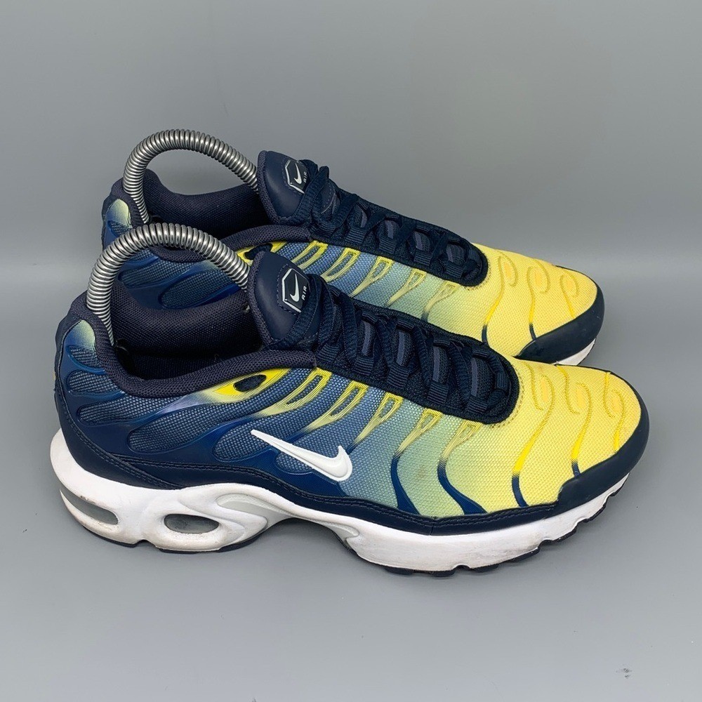 Nike Air Max Plus Obsidian Yellow Running Shoes 655020-420 Womens Sz 7.5