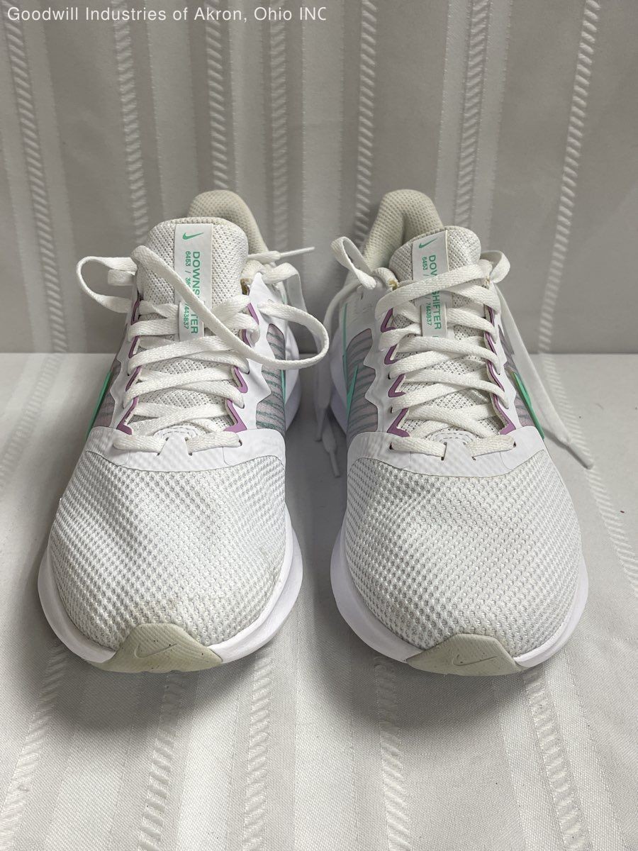 Nike Downshifter 11 White Wasabi Hyper Violet Running Shoes Size 9 COA