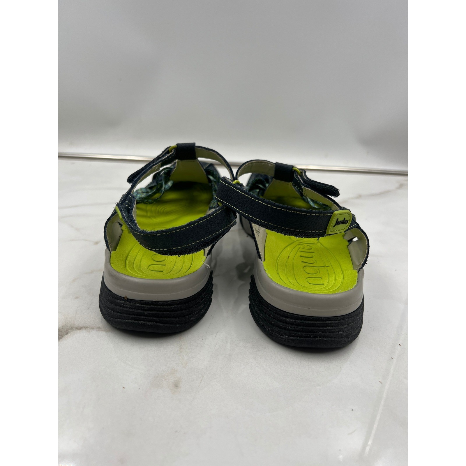 Jambu JBU Hiking Shoes Sandals Womens 9 Navy Blue Lime Green Adventure Water