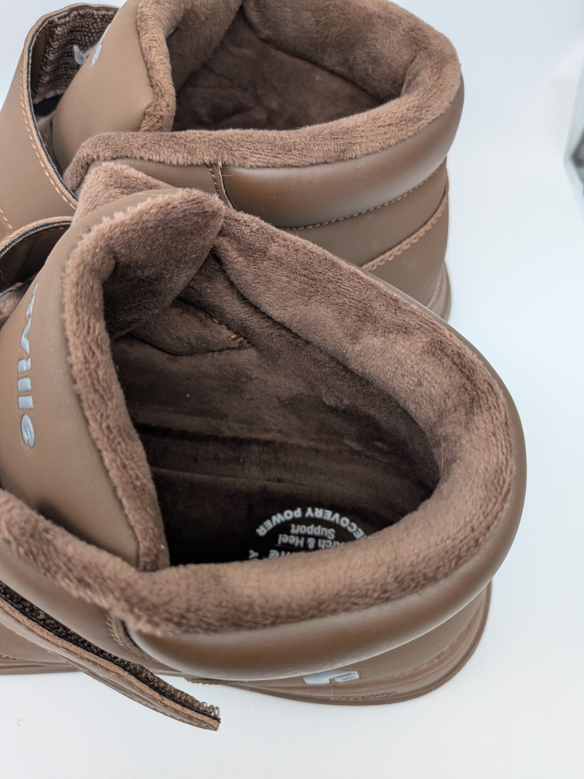 Fitville Diabetic Comfort Boots Brown CozyCore Support Shoes Women’s 10EW