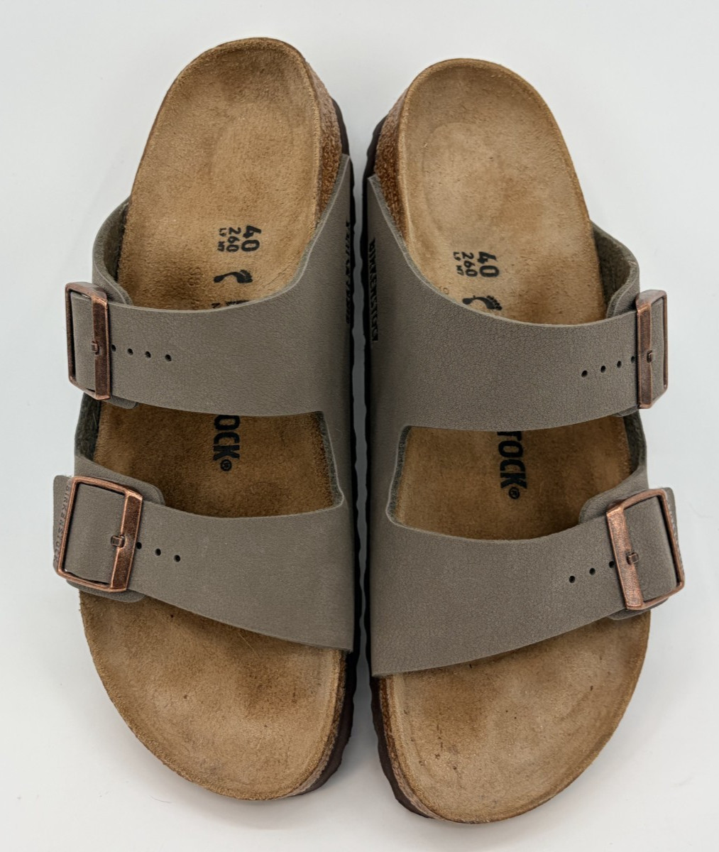 Birkenstock Arizona Stone Gray Suede Sandals Women’s EU 40 US 9 Made in Germany