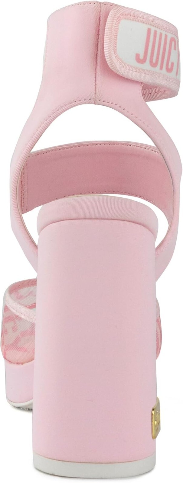 Juicy Couture Women’s Graciela Dress Sandals, Pink Mesh Neoprene Size 9M
