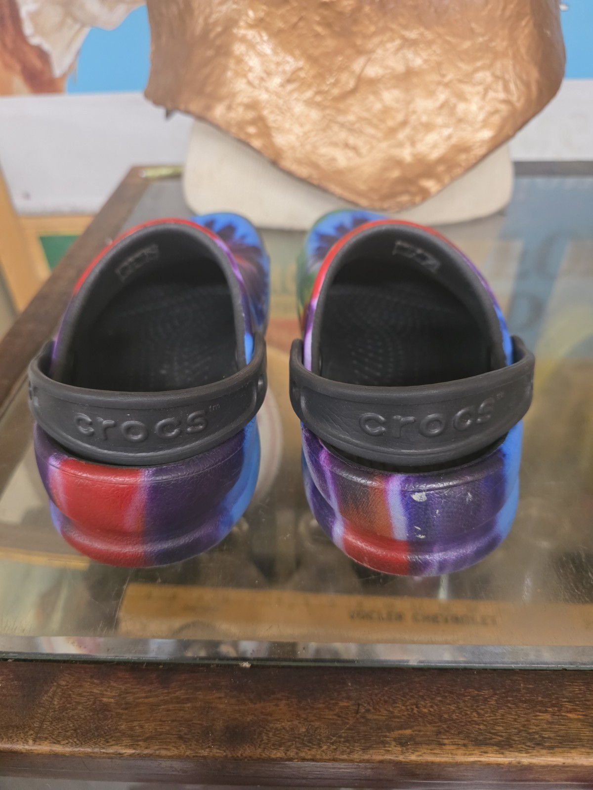 Crocs Tie Dye Sandals Clogs Unisex Slip On Women’s 9 Or Men’s 7