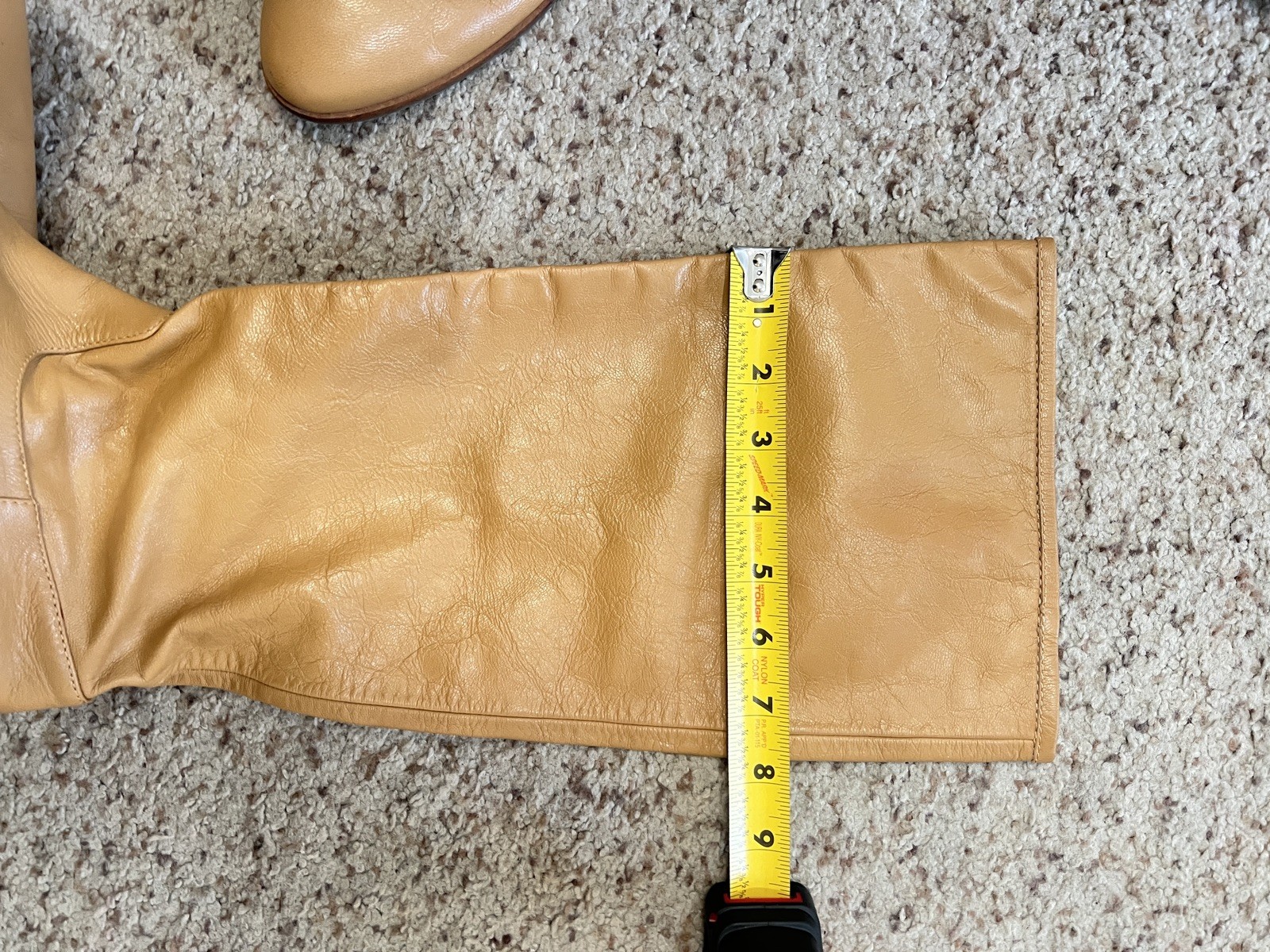 Banana Republic Tan Leather Knee-High soft Boots women’s size 9.5 winter fall