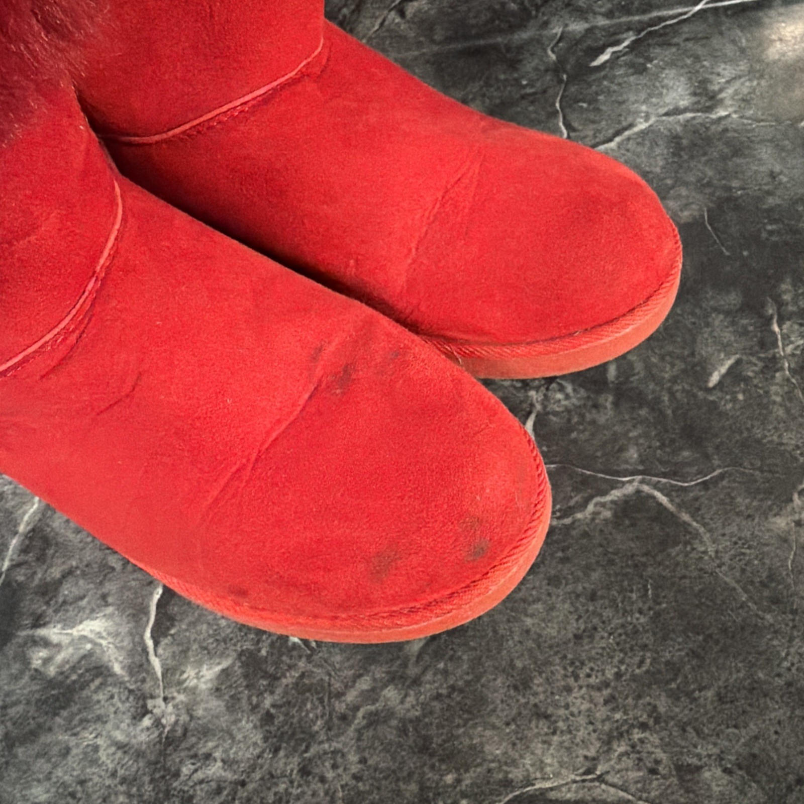 Juicy Couture Women’s King Cozy Cold Weather Booties Red Size Us7 1/2