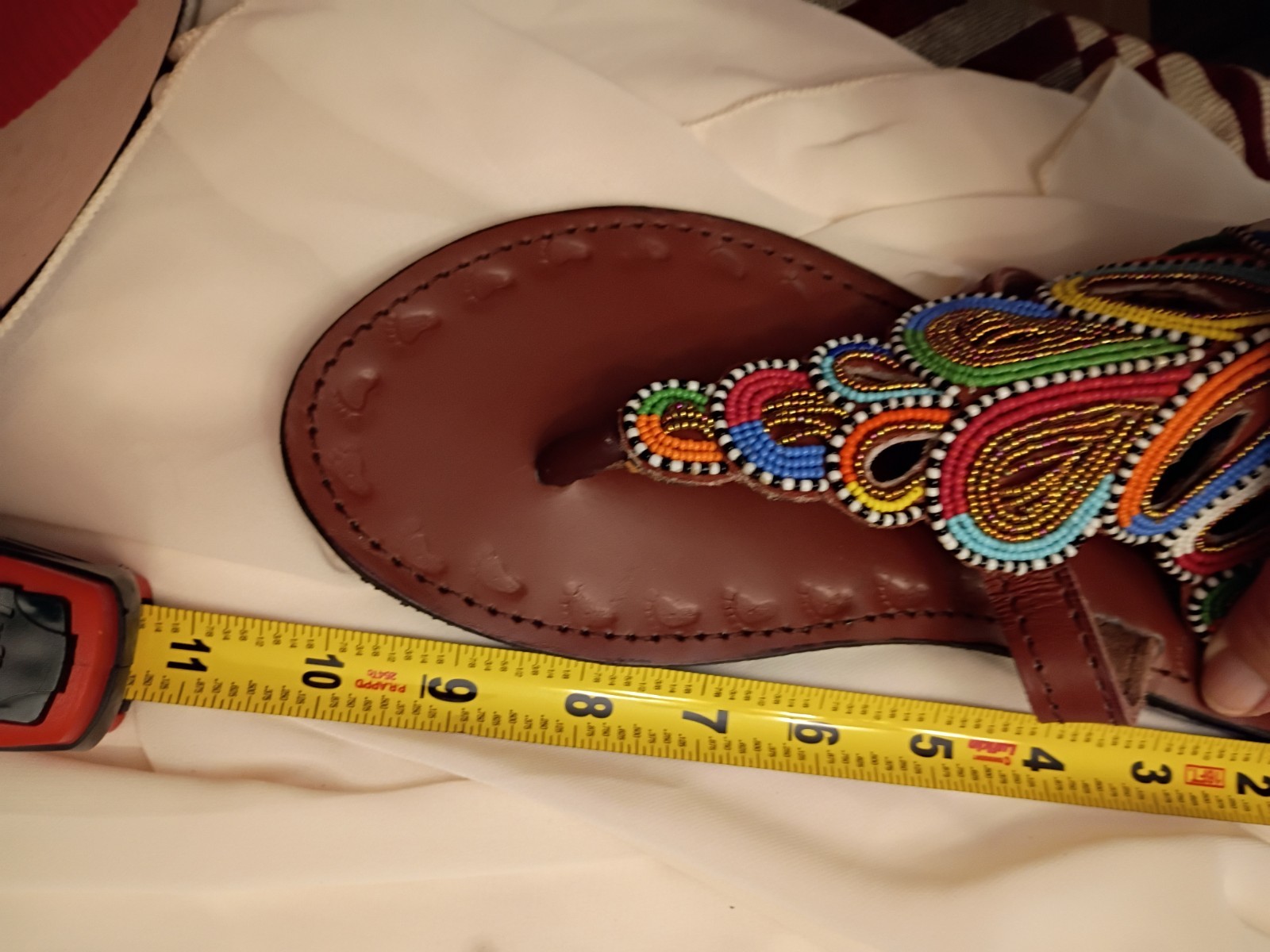 Handmade Beaded Tribal Leather Sandals