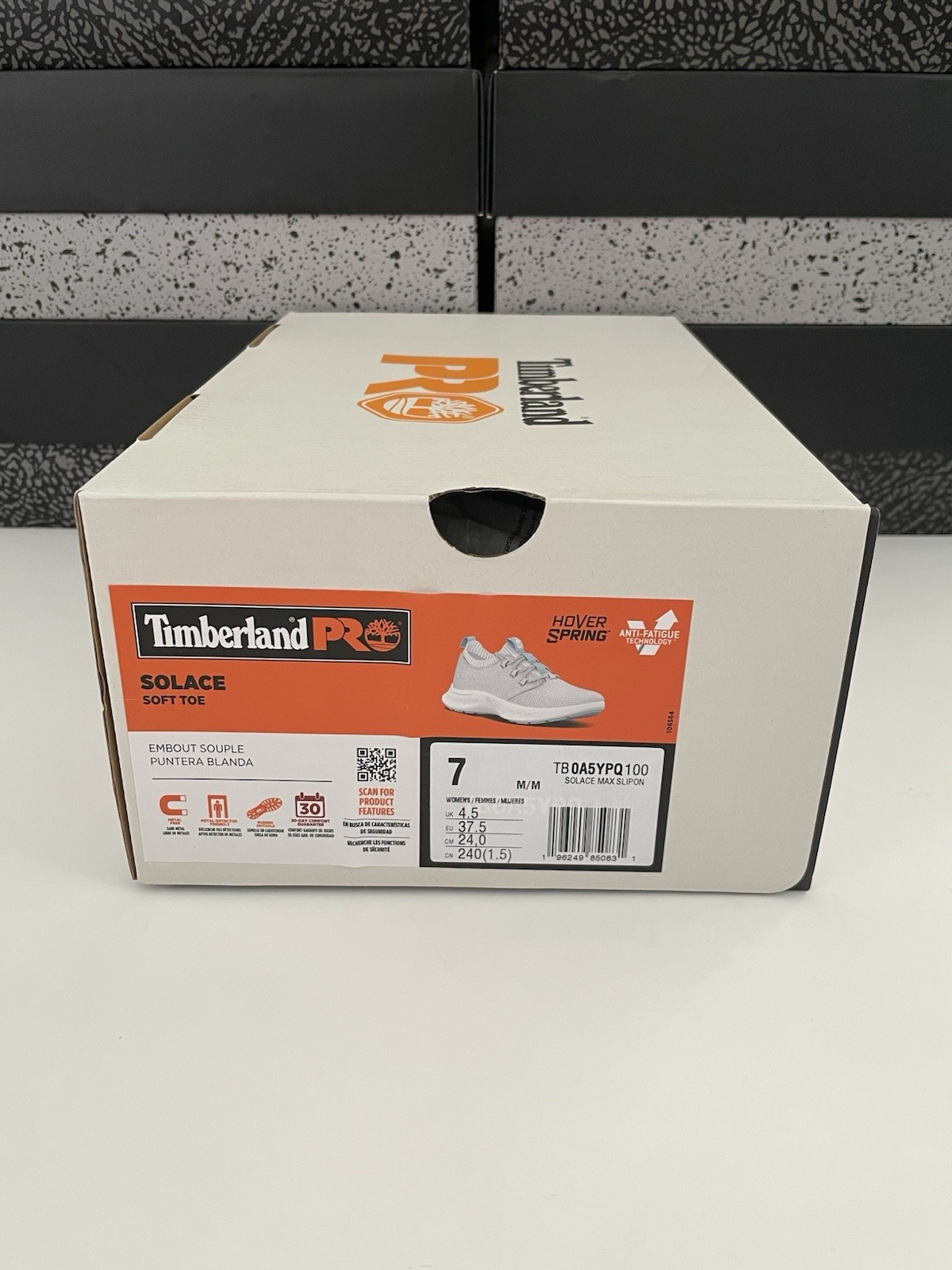 New Timberland PRO Setra Athletic Soft Toe Slip-On Work Sneaker Womens Sz 7 RARE