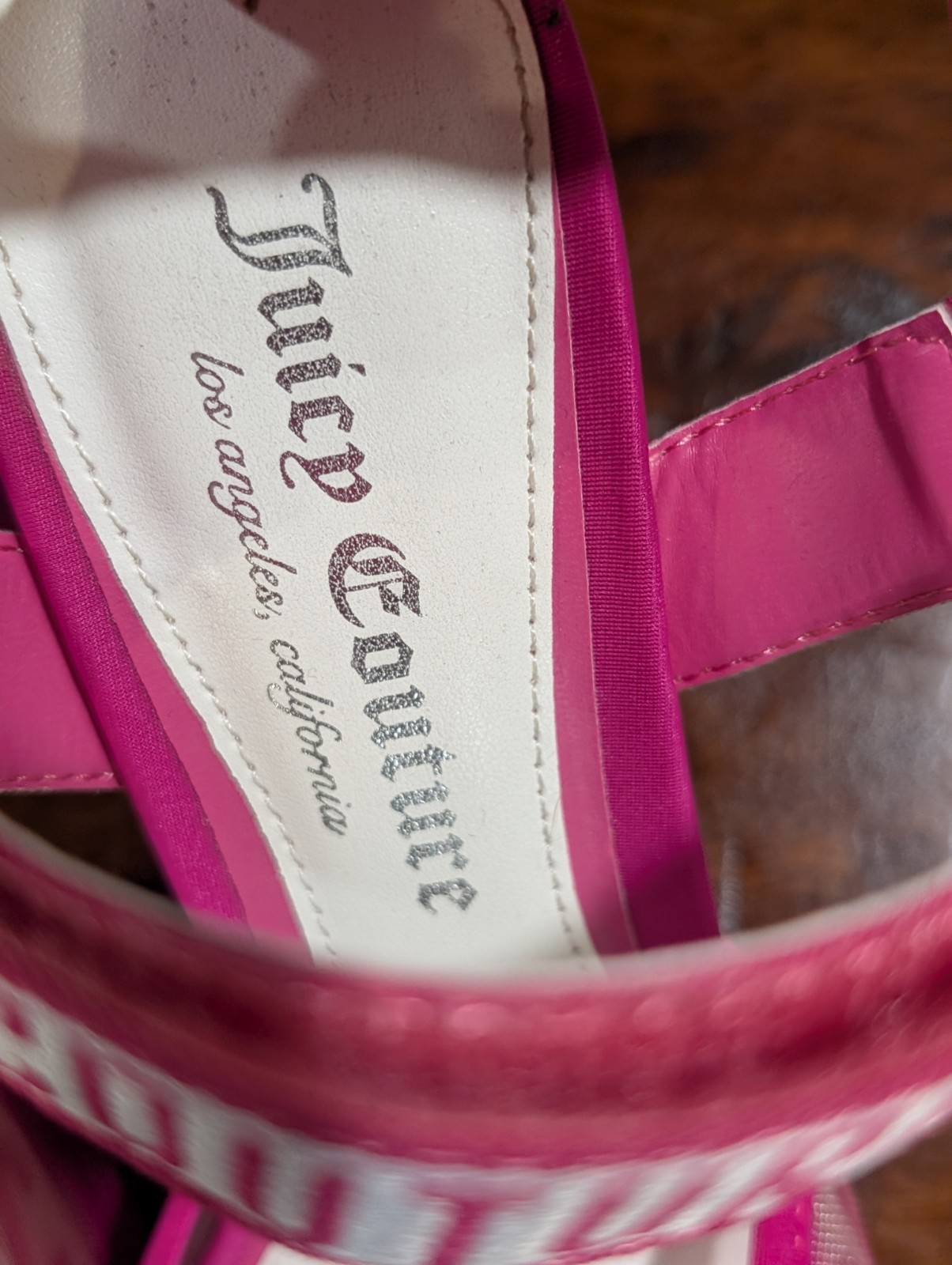 Juicy Couture Pink Platform Strapy Block Heels JC-Gramercy Size 7M