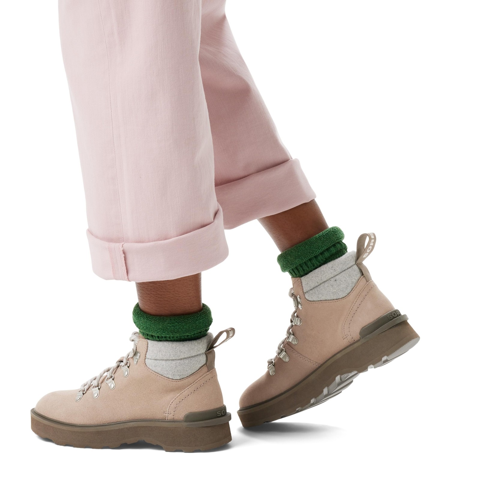 Sorel Women’s Hi-Line Hiker Cozy Boots – Omega Taupe, Major – Size 6.5