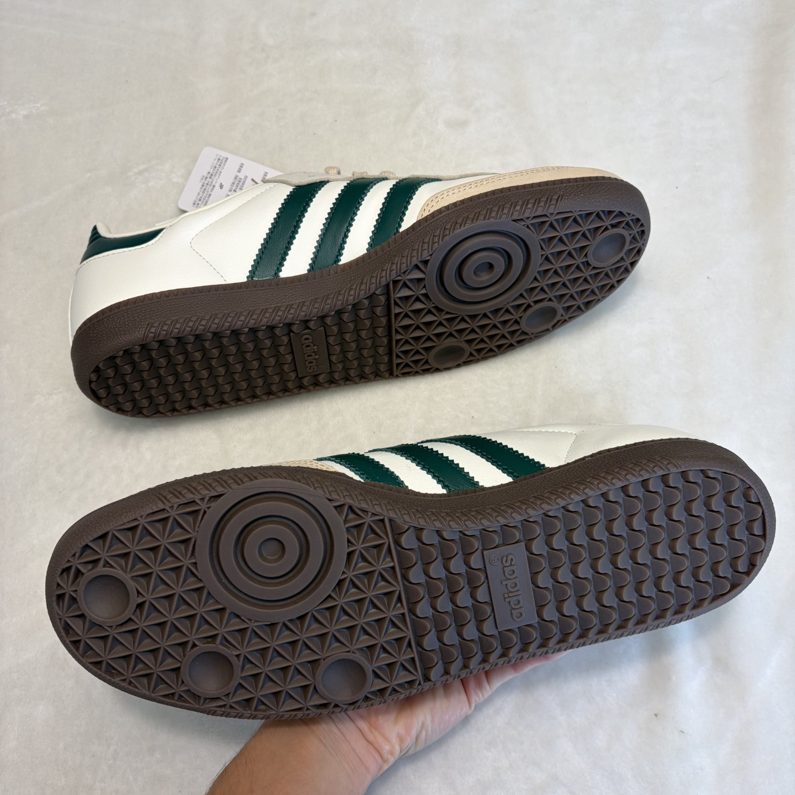 Adidas Samba OG Off White Collegiate Green Womens jr8843 – Size 10.5