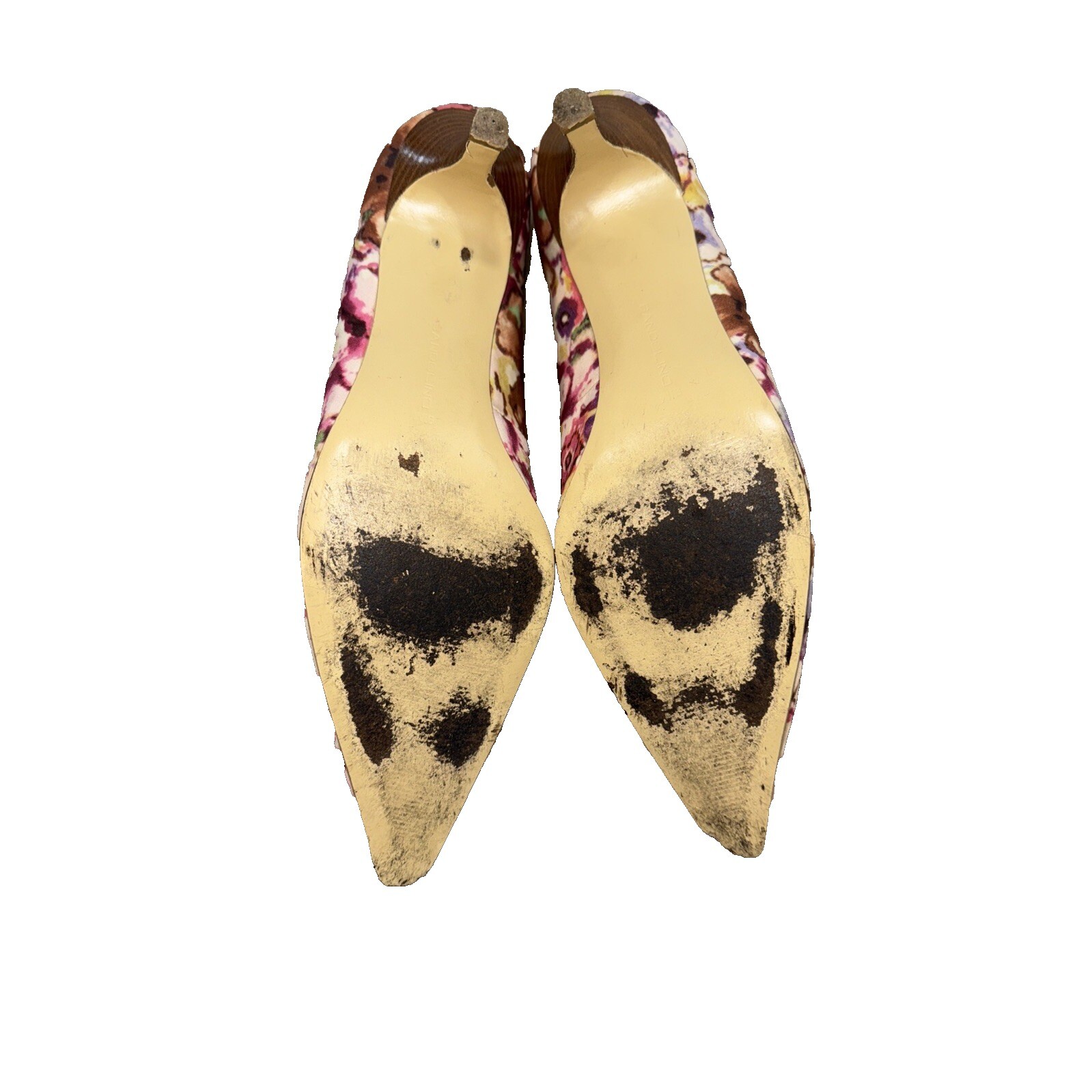 Bandolino Women’s Floral Kitten Heel Pump 9.5 Whimsical Office Workwear Summer