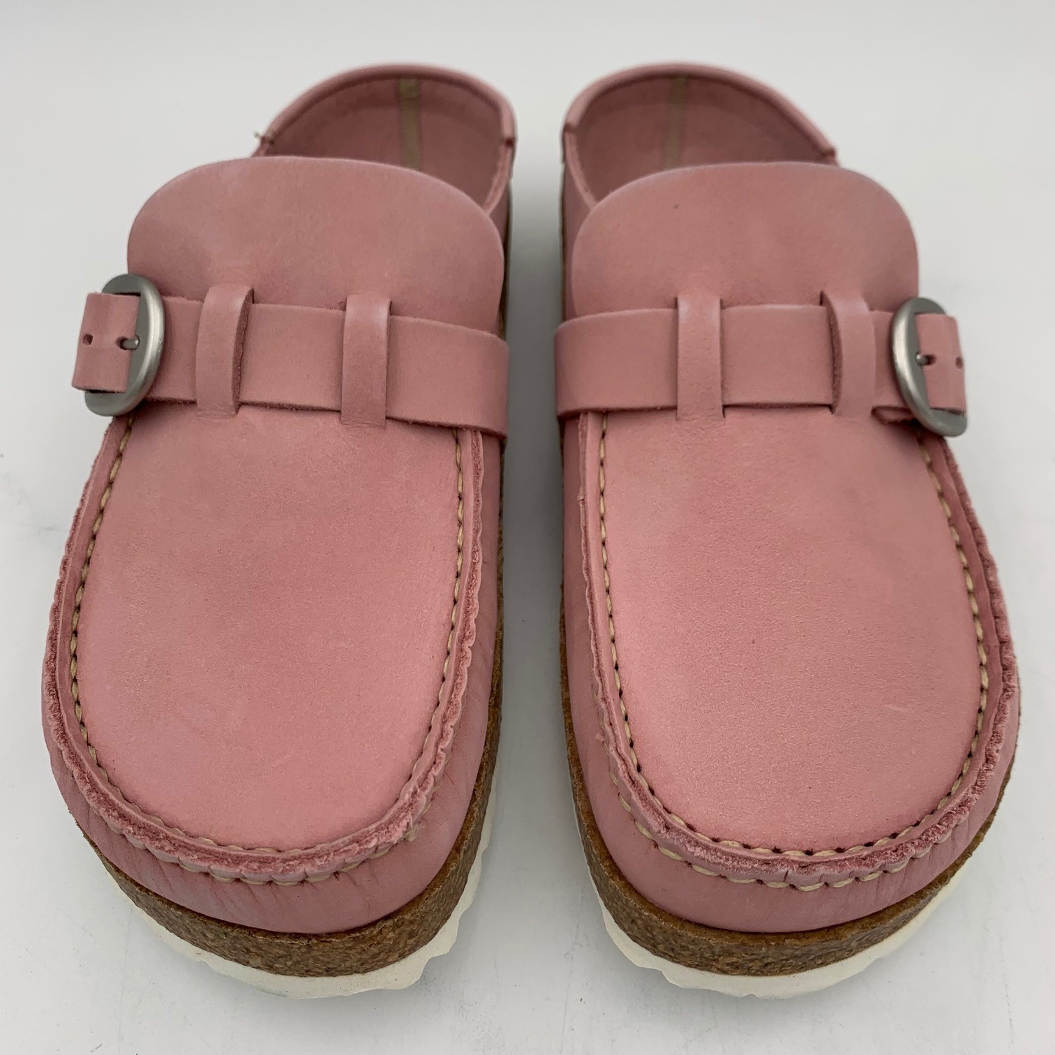 Birkenstock New w/o Box Buckley Soft Pink Nubuck Leather Narrow 1022613