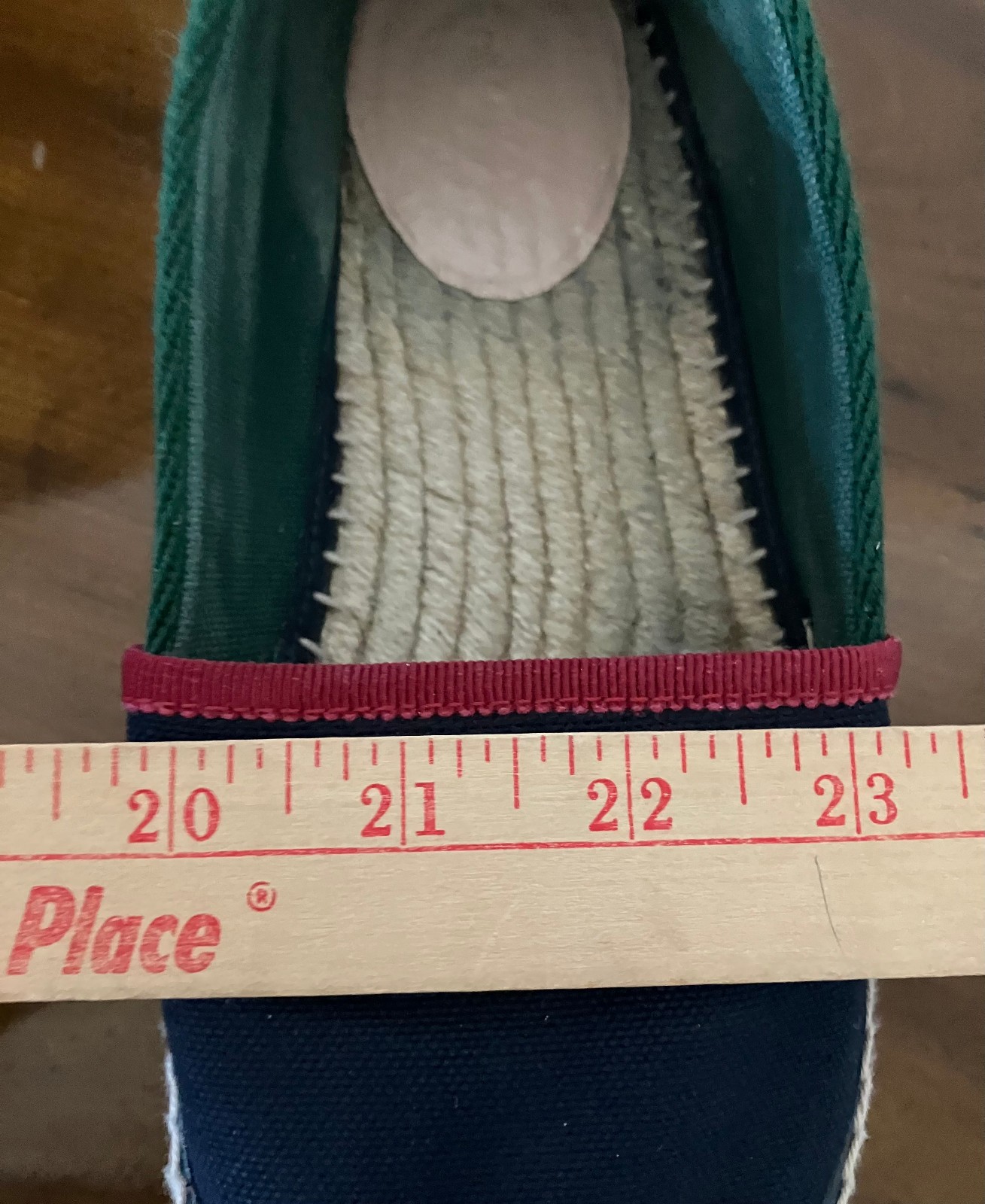 Gucci Pearl Studded Espadrille Flats Blue/Green/Red SZ 38 1/2 Slightly Worn