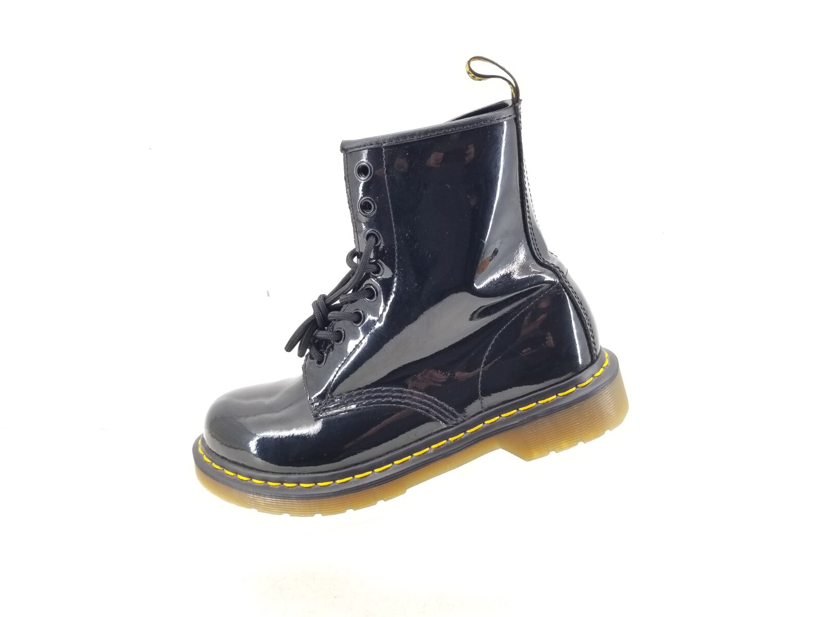 Dr. Doc Martens Womens Size 7 Black Patent Leather Combat Boots 1460W