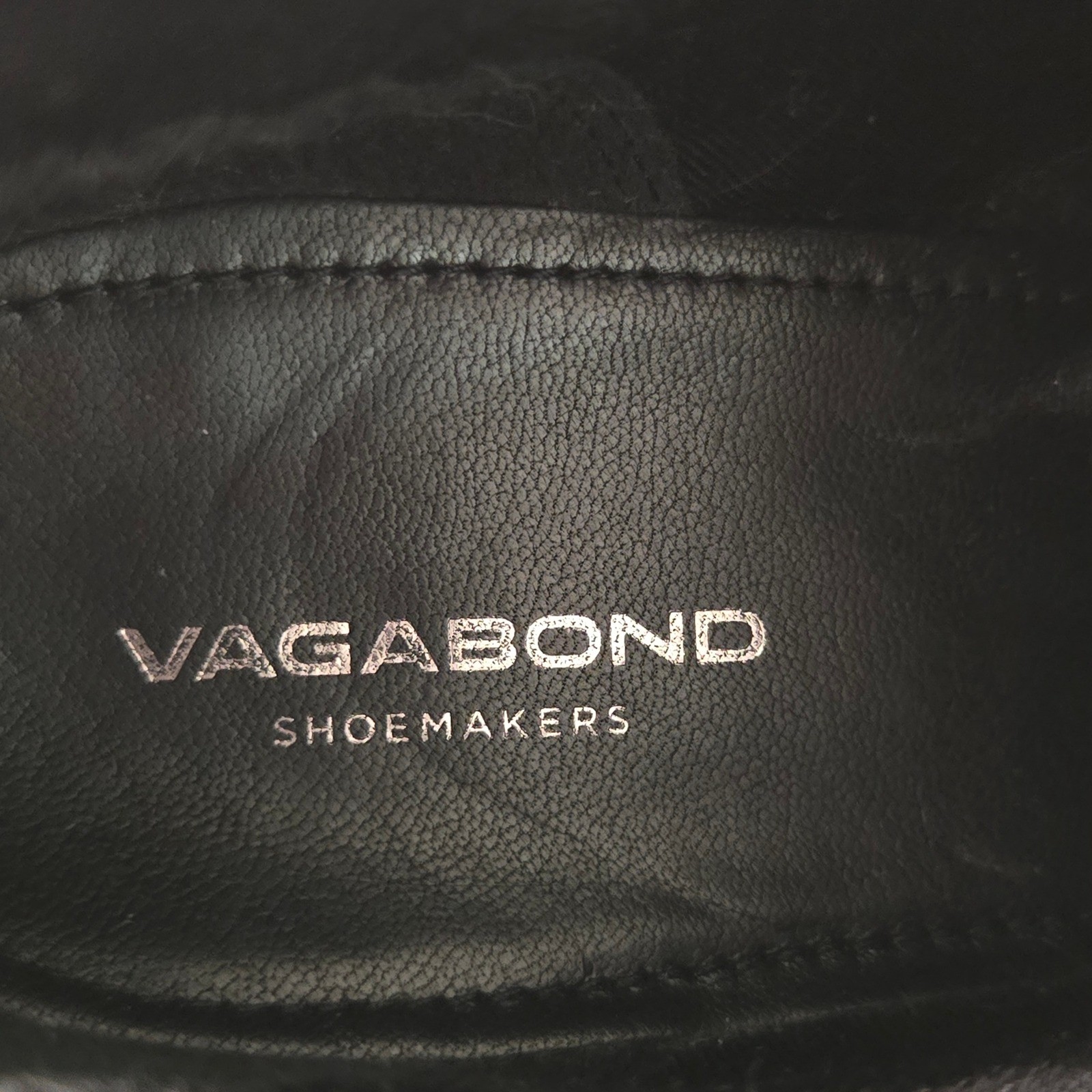 Vagabond Dorah Ankle Boots Women 38 / 8 Black Leather Buckle Square Toe Zip
