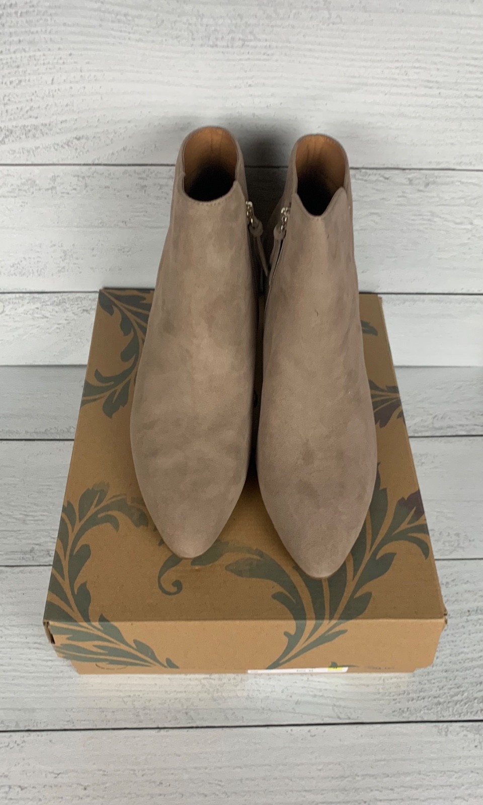 Sofft Aqua Women’s US 11 Stone Leather Suede Sasha Ankle Boots Shoes NEW In BOX