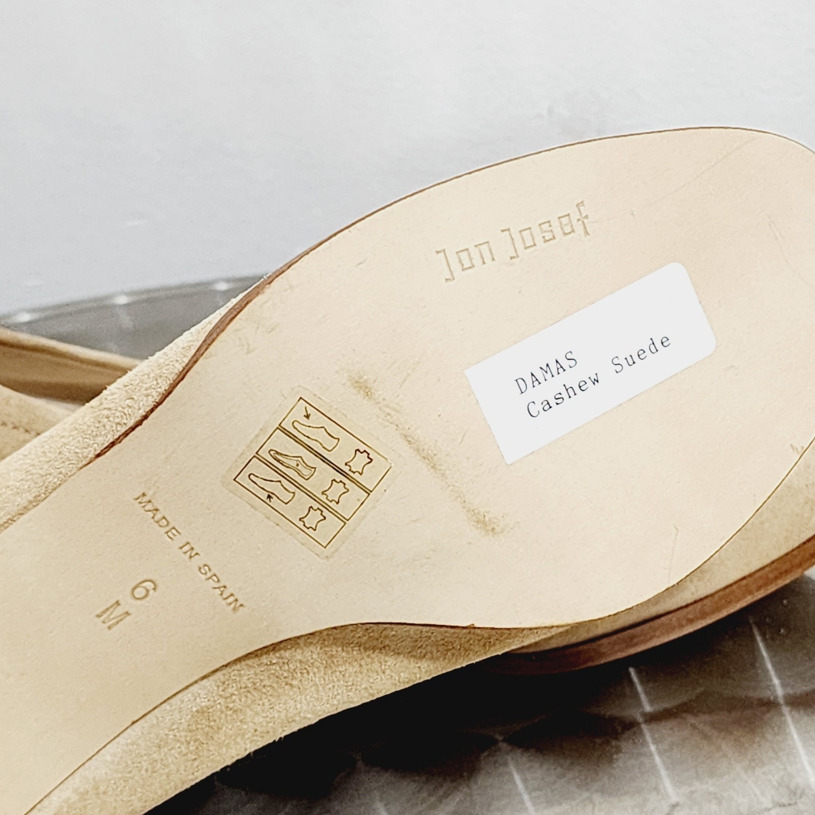 Jon Josef Damas Cashew Suede Pumps Round Toe Court Heels Shoes NIB Womens Size 6