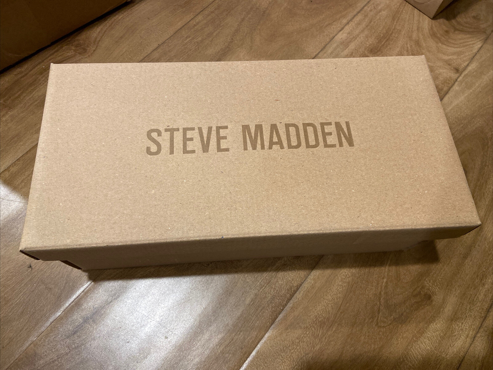 STEVE MADDEN Lynky Tan Caged Pearl Studded Slides Size 7